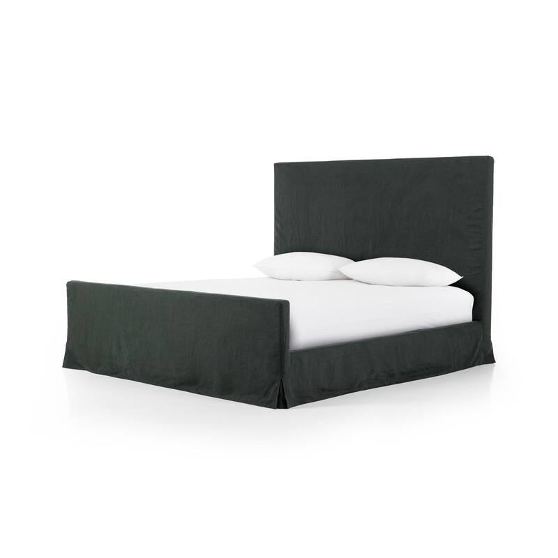 Zuniga Slipcover Bed-Brussels Pine-King