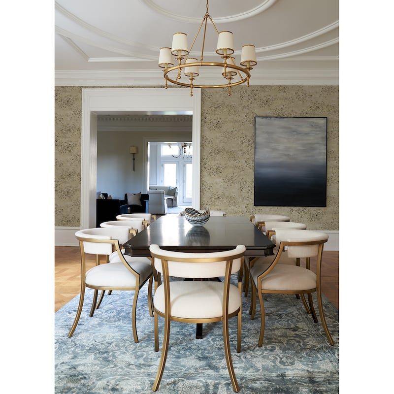 A-Street Prints Arian Gold Inkburst Wallpaper