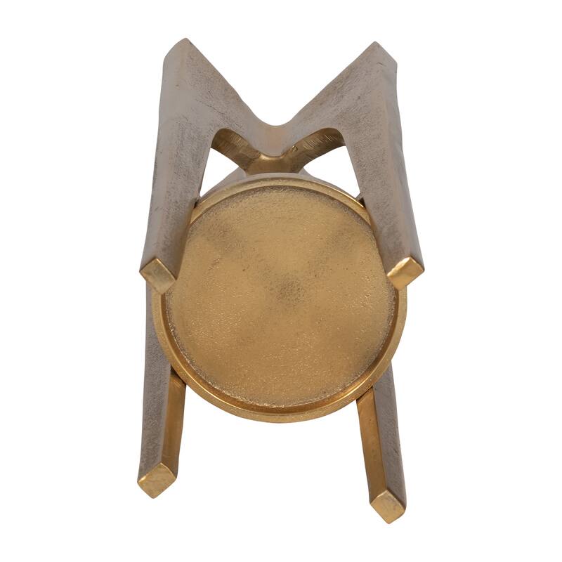 Sagebrook Home Modern Metal Solid Pillar Candle Holder