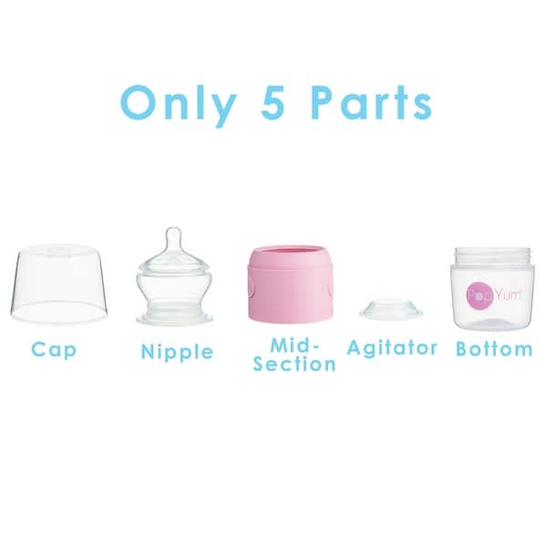 PopYum 5 oz Anti-Colic Formula Making Baby Bottle
