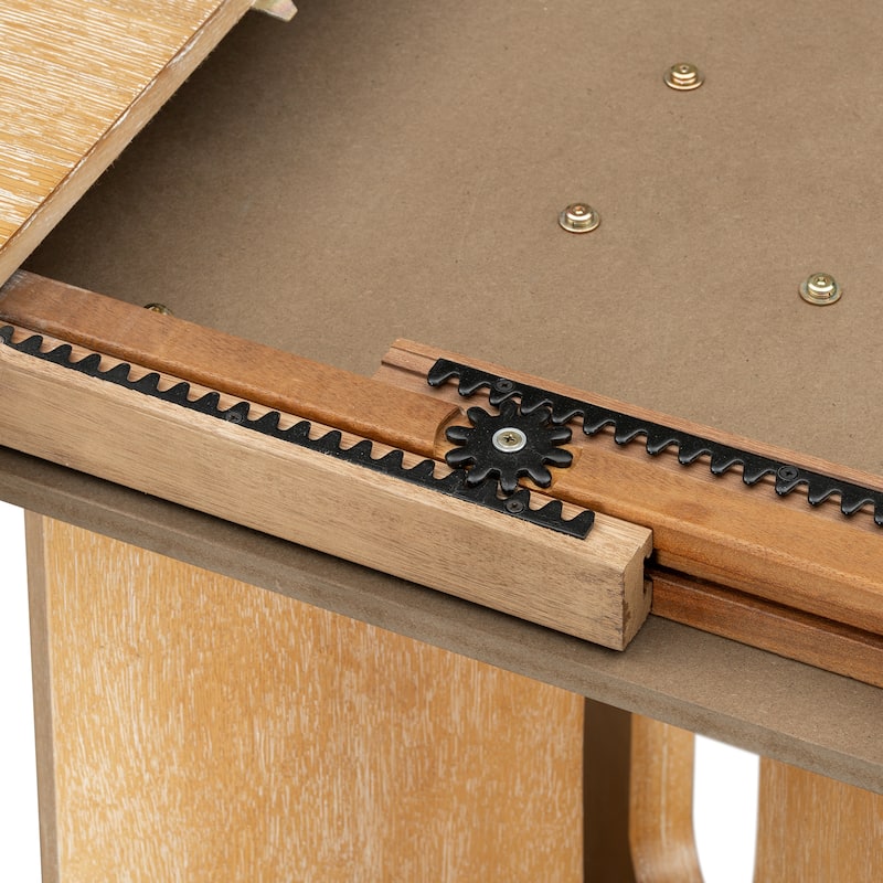 Round Dining Table Set for 4 with Extendable Top and Comfortable Upholstered Chairs for Family Meals