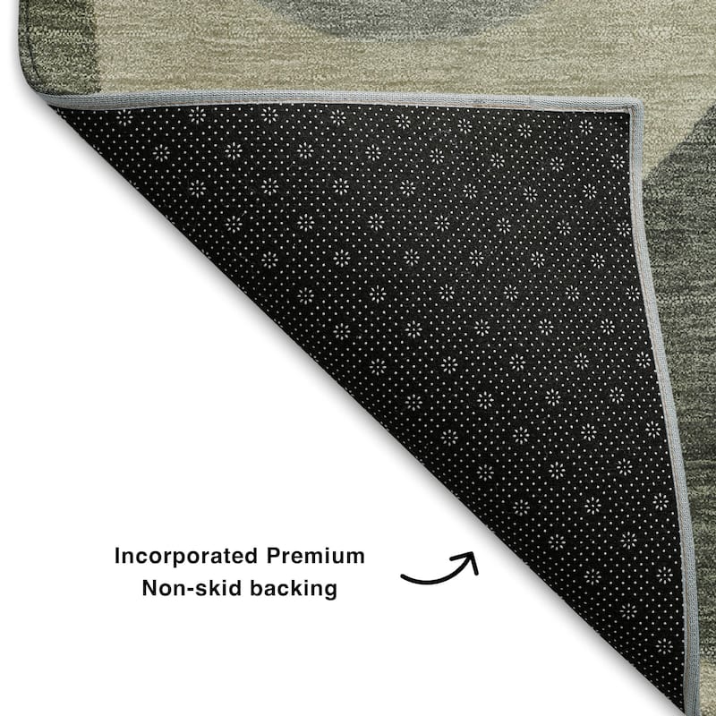 Premium Washable Super Soft Modern Bubbles Mayfield Rug