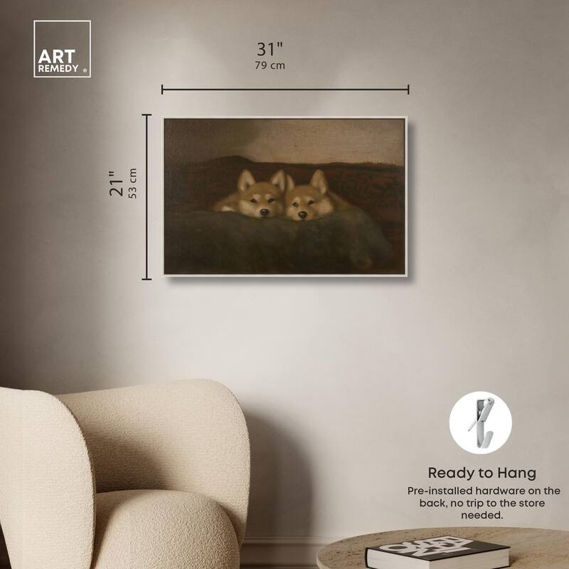 Rustic Dog Days Canvas by Art Remedy