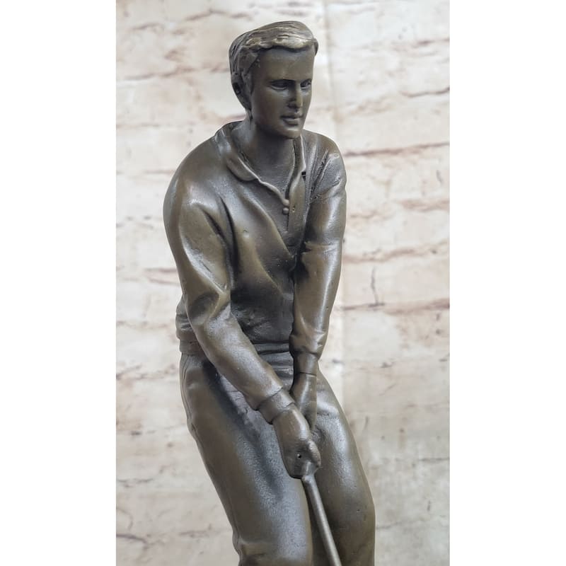 Ben Hogan Male Golfer Sports Memorabilia Golf Club Art Pga Bronze Marble Figure