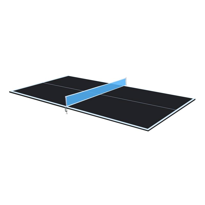 7*4ft Blue Mid-Size Ping Pong Conversion Top Foldable & Portable Table Tennis Table Top for Indoor Games