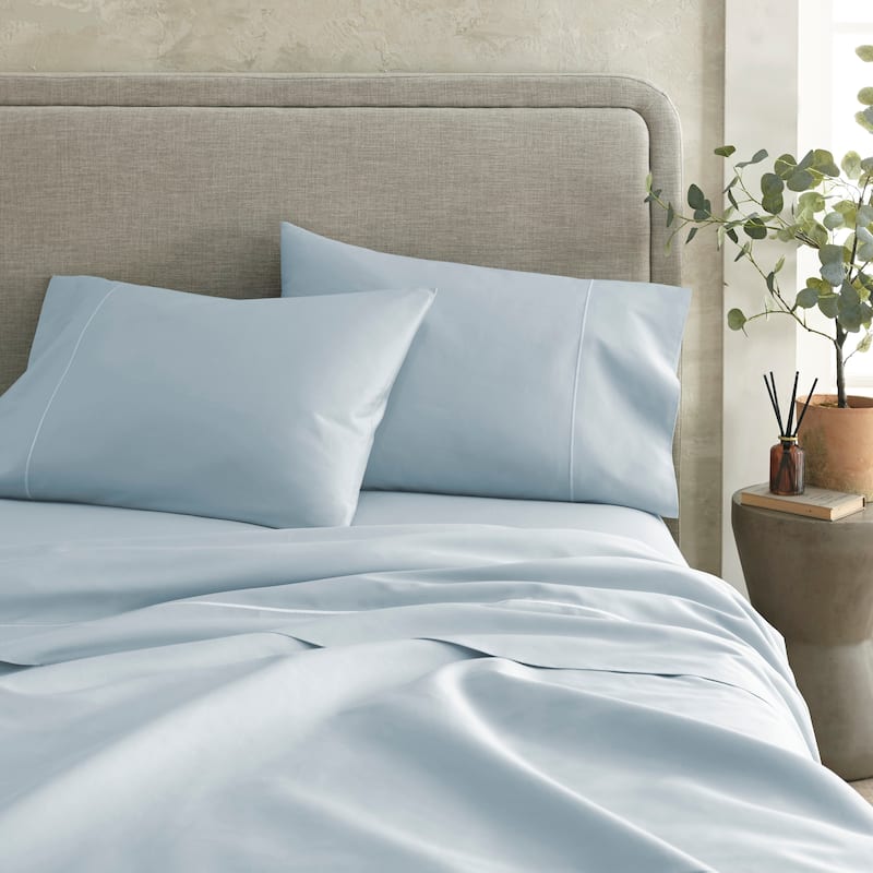Organic Cotton Sateen Bed Sheets - 300 Thread Count