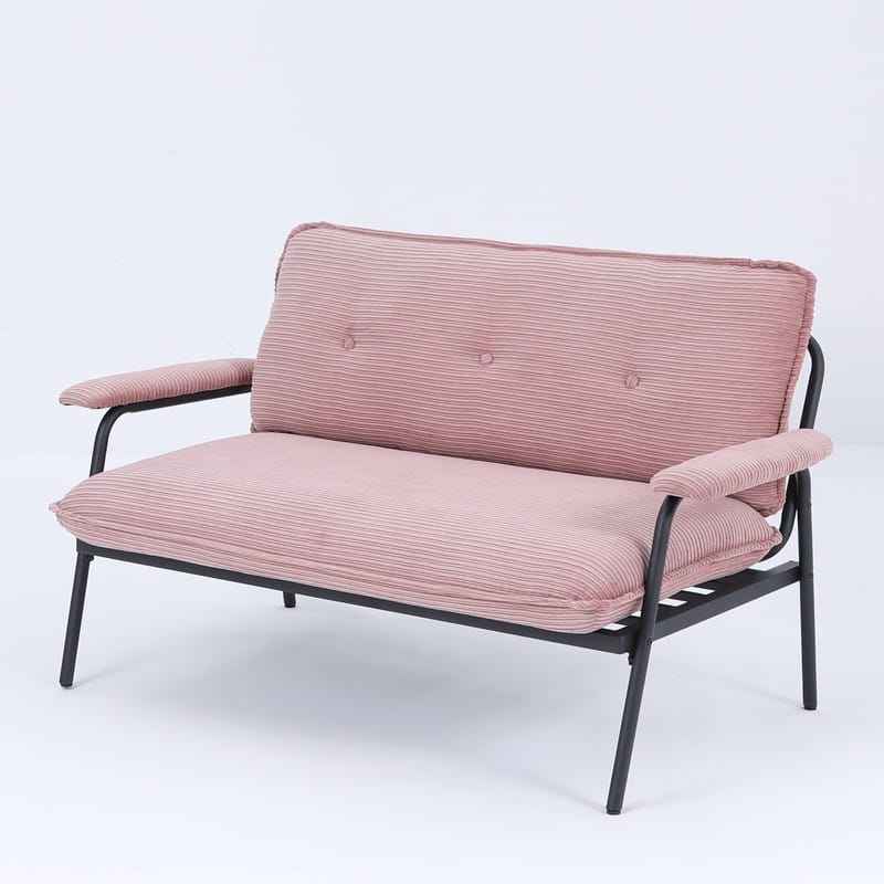 53" Two Seater Sofa, Metal Frame