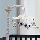 preview thumbnail 7 of 6, Lambs & Ivy Jungle Party Gray Animals Musical Baby Crib Mobile Soother Toy