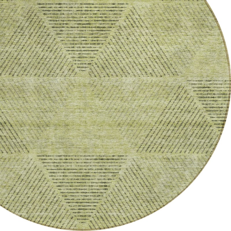 HomeRoots Geometric Transitional Rectangle Outdoor Rug