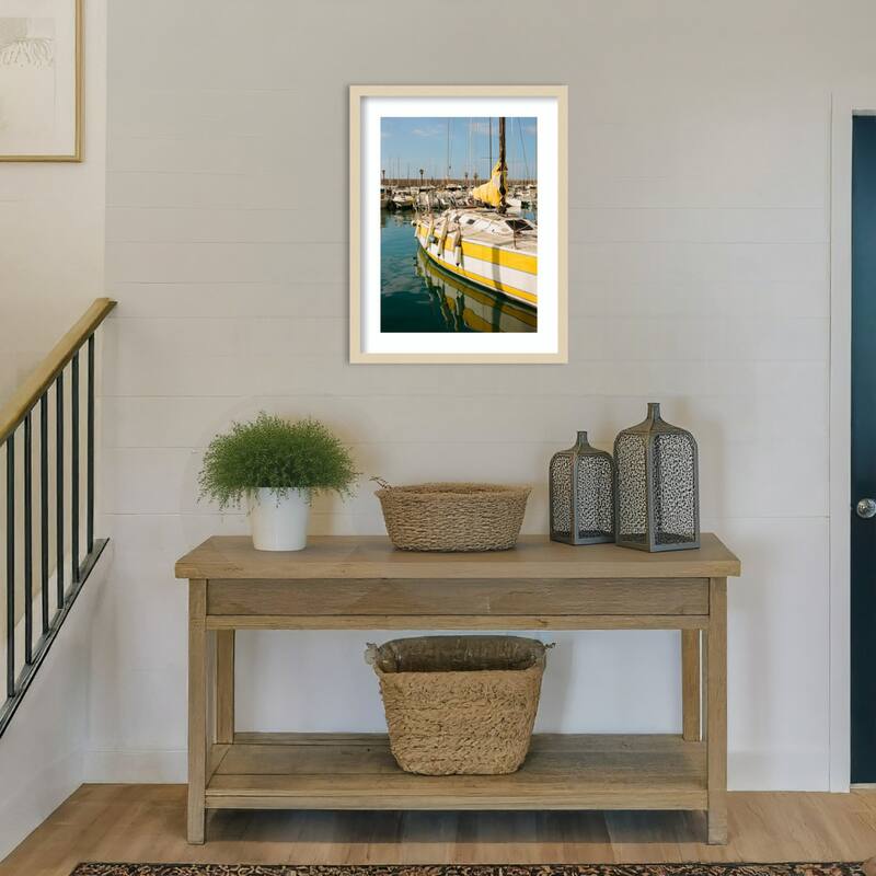 Menton France No. 13 on Film by Bethany Young Wood Framed Wall Art Print