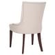 preview thumbnail 4 of 7, SAFAVIEH Dining Nimes Putty Grey Dining Chair - 25"W x 22"D x 37"H