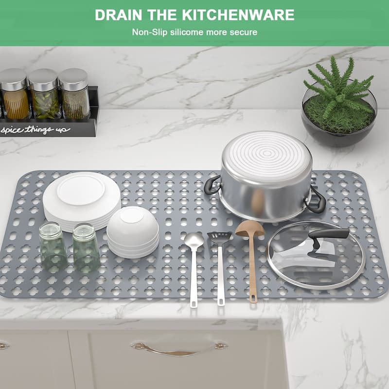 Silicone Sink Mat Sink Protectors for Kitchen Sink