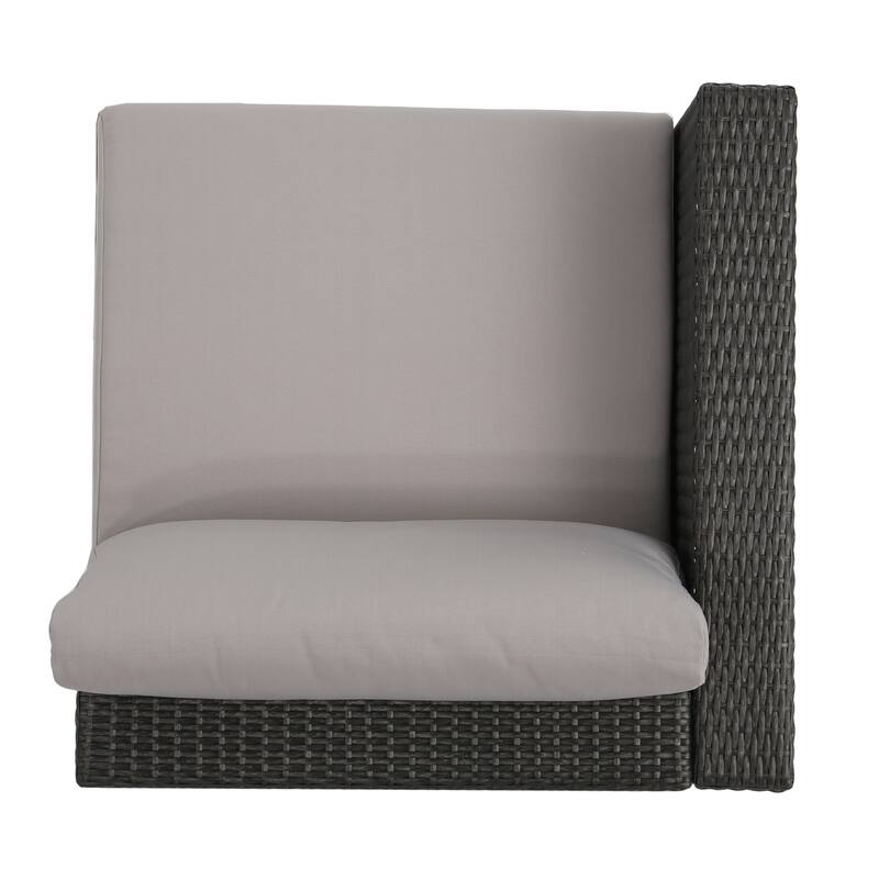 Roomfitters Wicker Lounge Chair with Cushions for Comfortable Outdoor Seating, Stylish Patio Furniture with Durable Frame