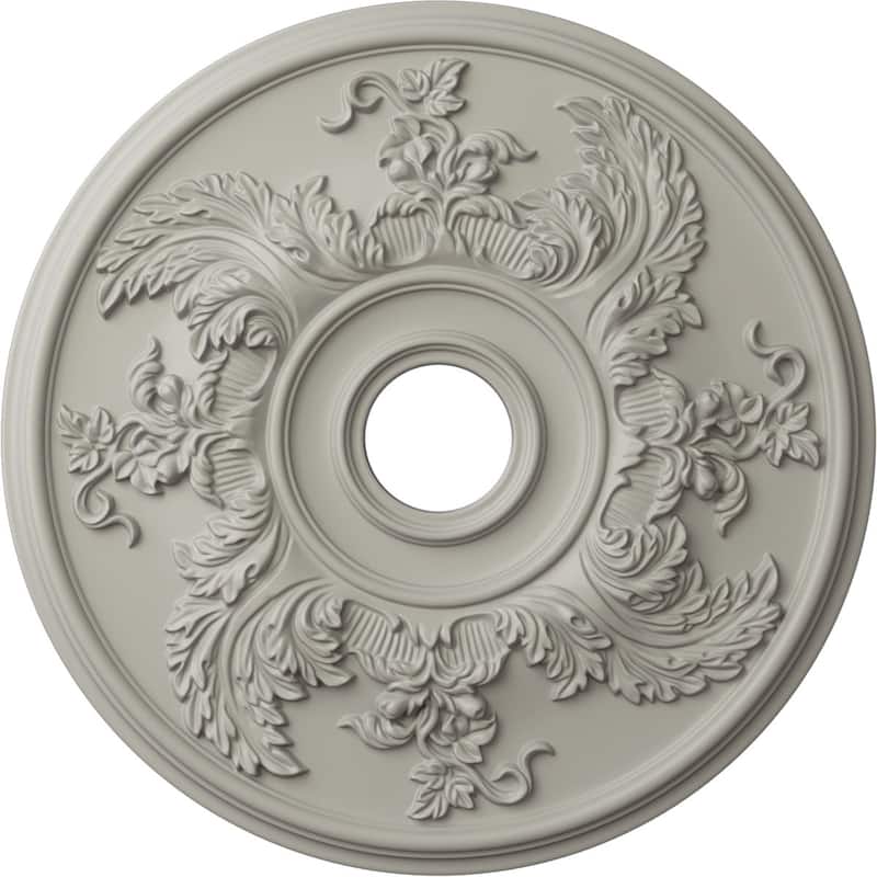 23 5/8"OD x 4 5/8"ID x 1 7/8"P Acanthus Twist Ceiling Medallion