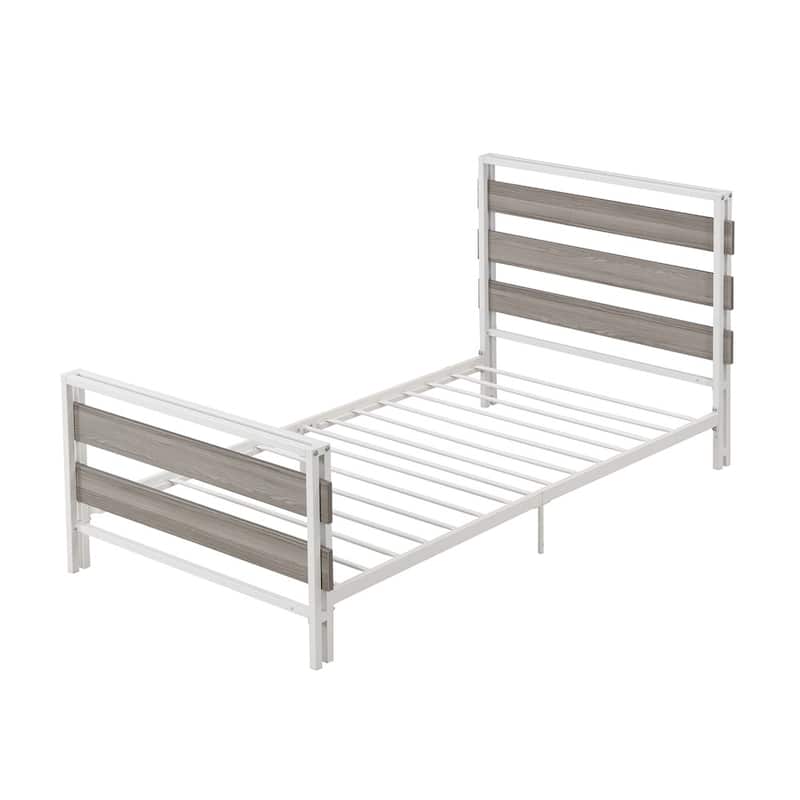 Metal Bed Frames Slat Support Platform Twin Beds