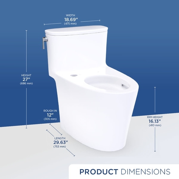 TOTO CST686CEFGAT40 Aurora 1.28 GPF One Piece Elongated Toilet