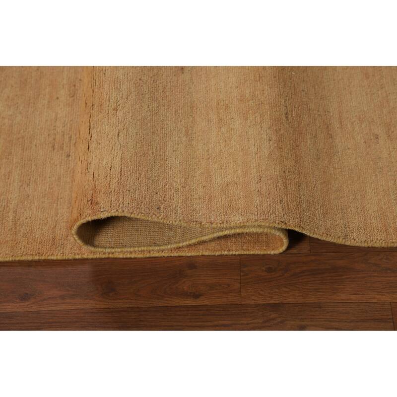 Contemporary Gabbeh Oriental Area Rug Tribal Hand-Knotted Wool Carpet - 5'6" x 7'10"