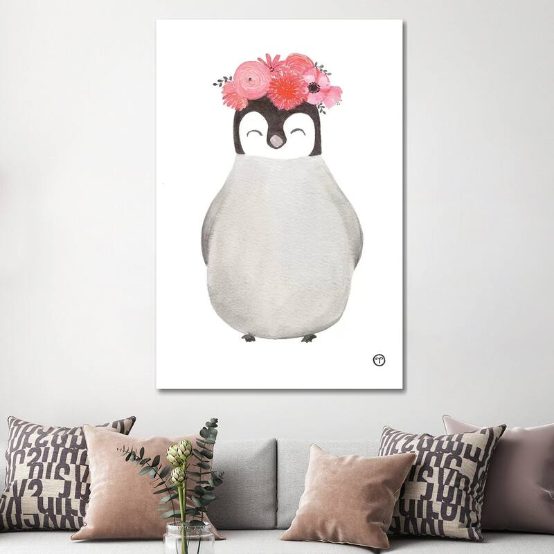 iCanvas "Penguin Paper" by CreatingTaryn Canvas Print