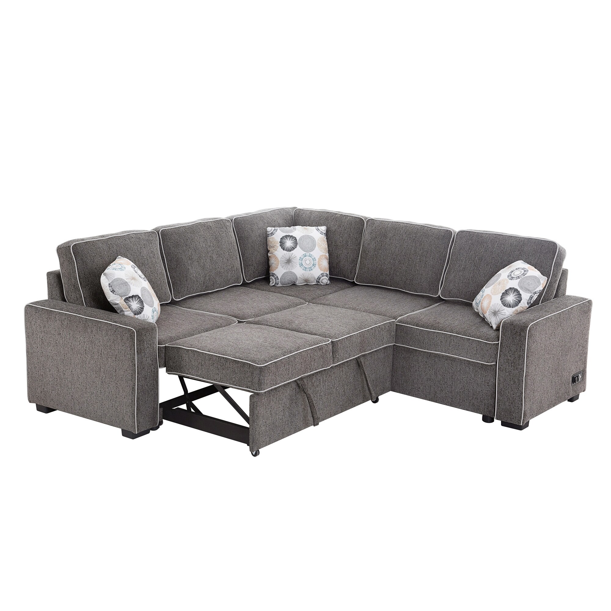 Sectional with pull out middle hot sale