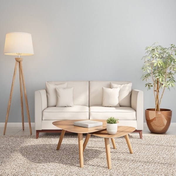 Tripod oak floor lamp new arrivals