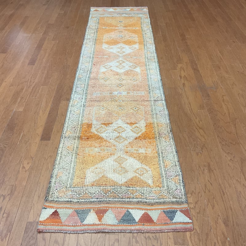 HERAT ORIENTAL Handmade Turkish Oushak Wool Runner - 2'11" x 11'10"