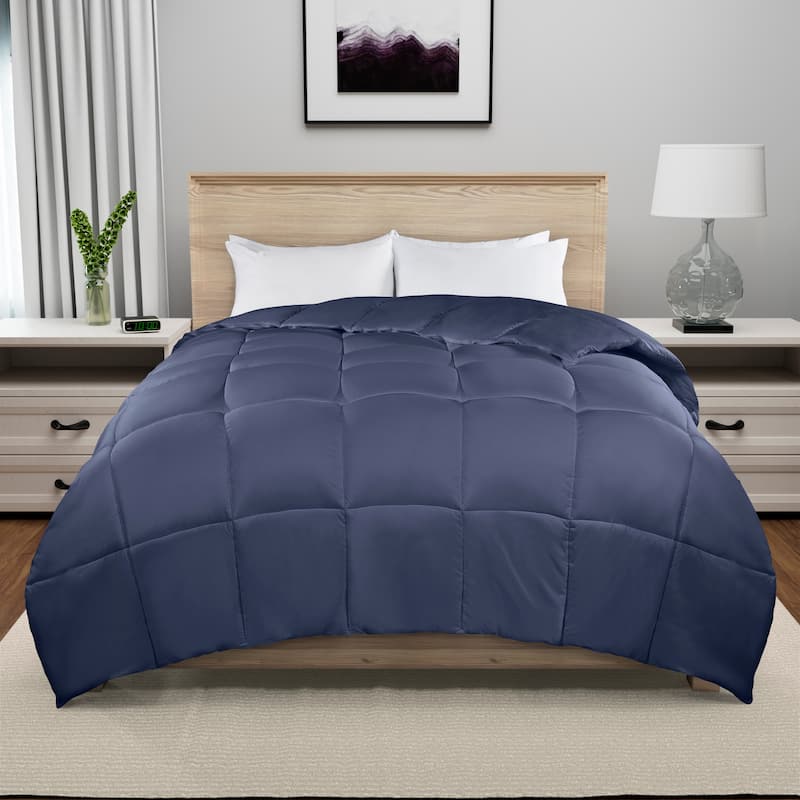 Serta Memory Flex Down Alternative Comforter, Box Quilt Duvet Insert