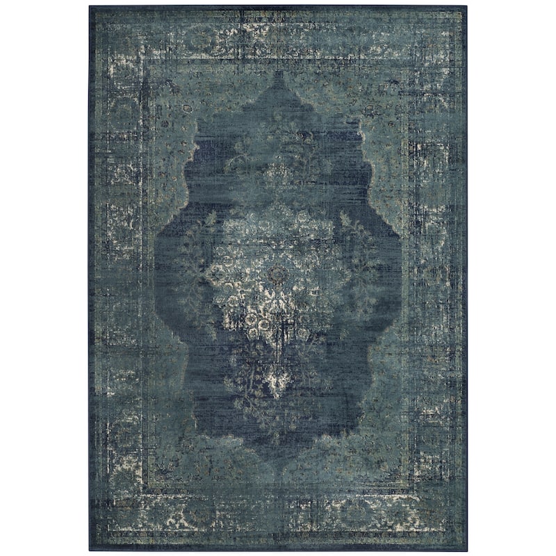 SAFAVIEH Vintage Berta Oriental Distressed Rug - 2' x 3' - Navy
