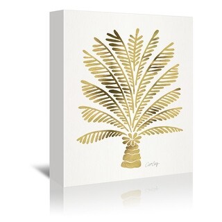 Americanflat - 8" x 10" Palm Tree Gold by Cat Coquillette Wrapped ...