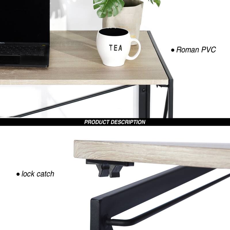 Homy Casa Modern Folding Table, Multipurpose for Board & Game Play