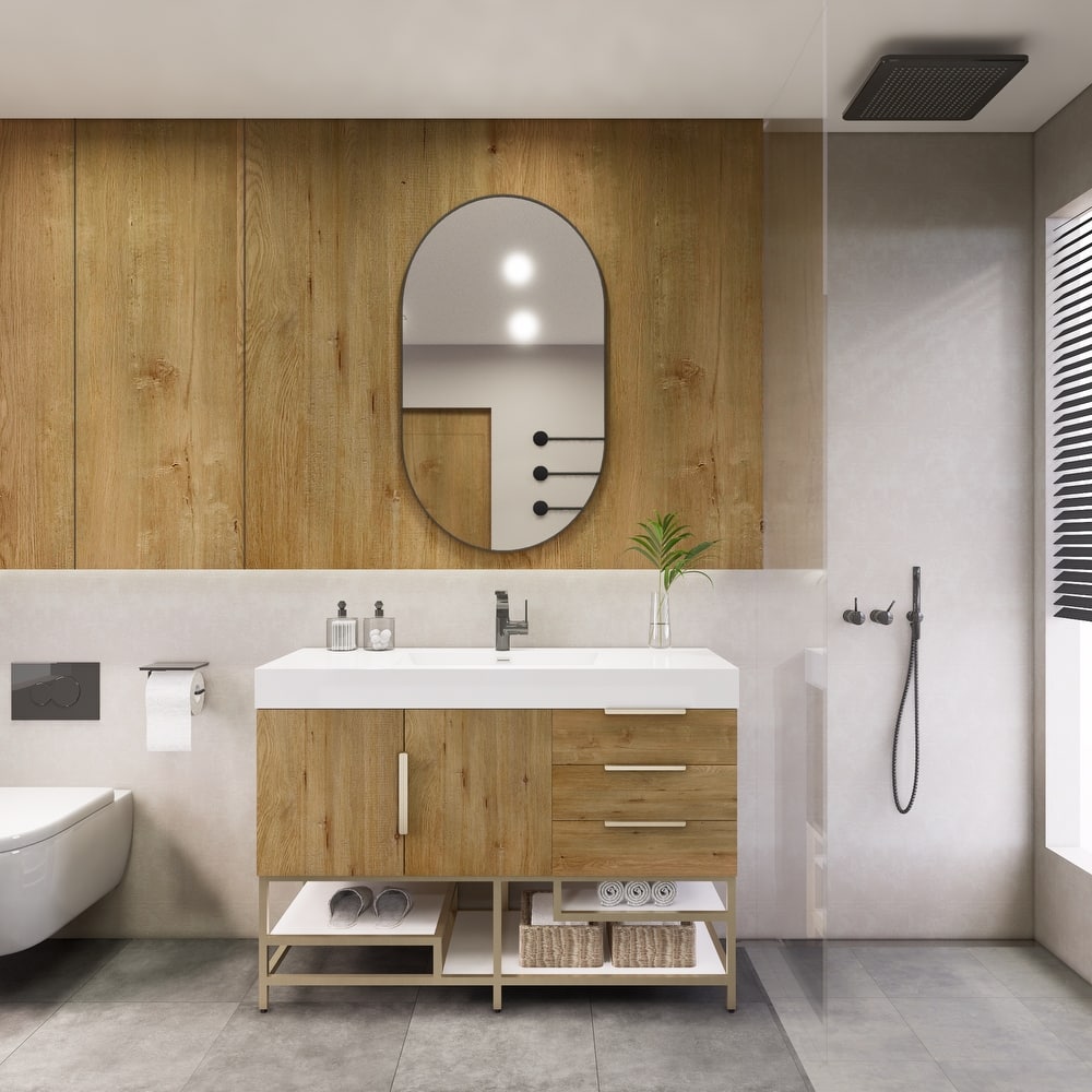 Noble 48" Free Standing Vanity with Reinforced Acrylic Sink