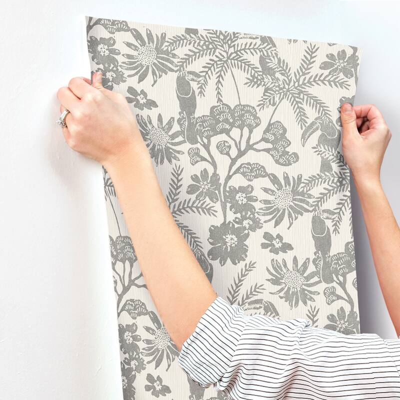 A-Street Prints Jacaranda Stone Tropical Trail Wallpaper