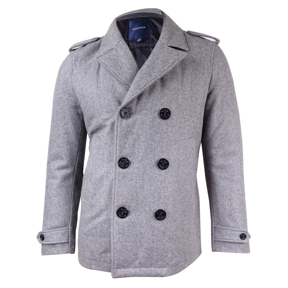 mens military peacoat