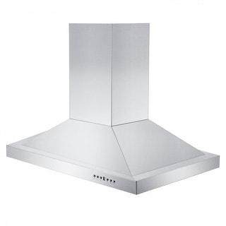 ZLINE Stainless Steel Convertible Vent Island Mount Range Hood - Bed ...