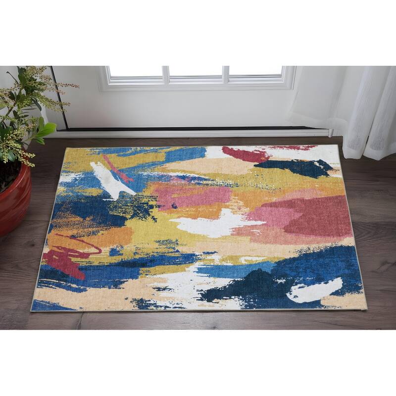 HomeRootsAbstract Modern Runner Area Rug - 35.83' X '24.02' X '0.12