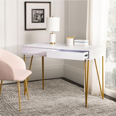 SAFAVIEH Pine Natural 2-drawer Desk