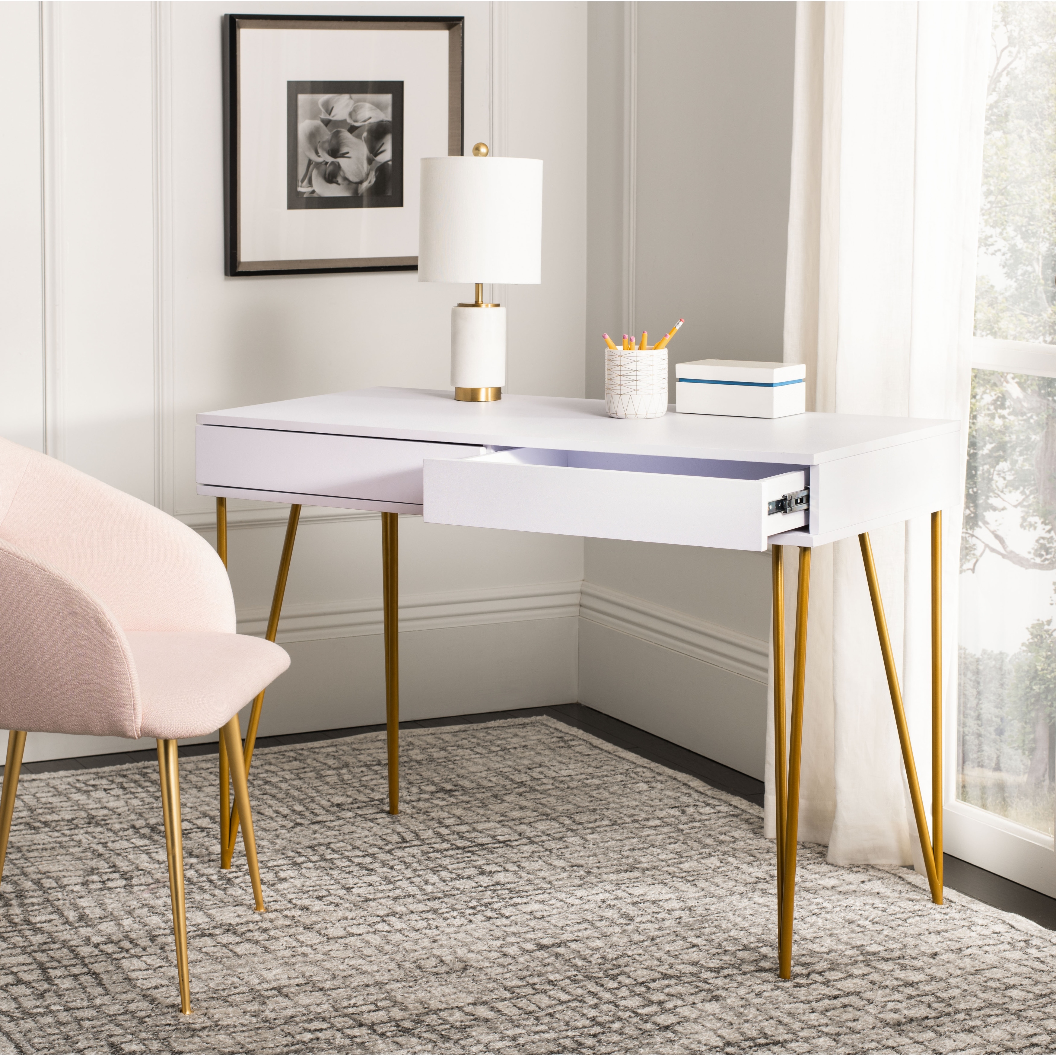 Safavieh Pine Natural 2 Drawer Desk On Sale Overstock 21185353