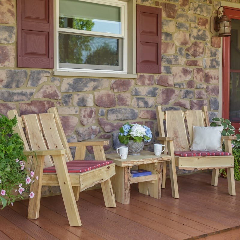 Live Edge Locust Wood Timberland Chair