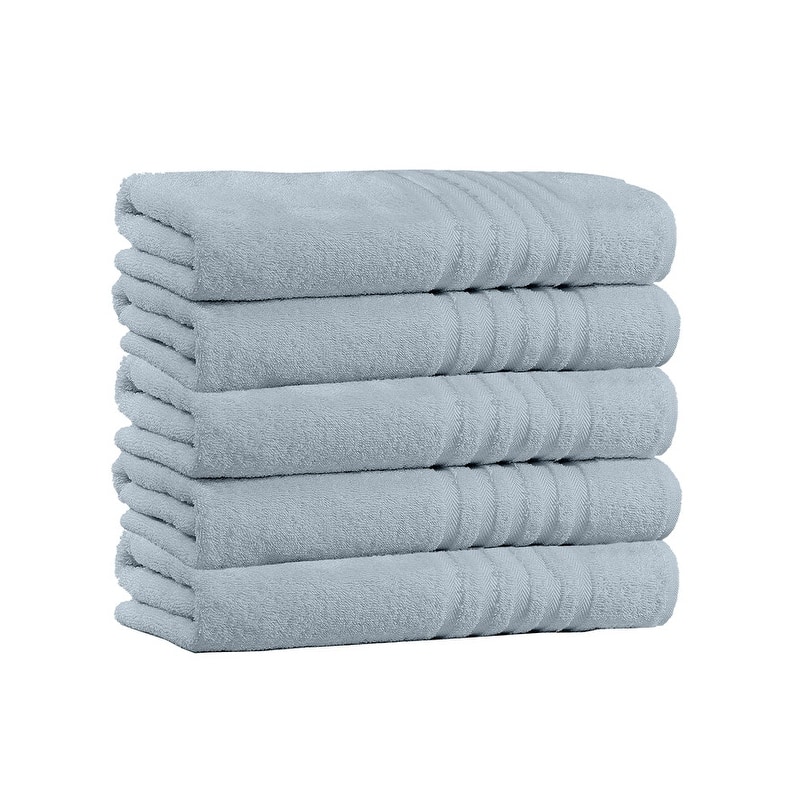 100% Cotton 5-Piece Bath Towel Set - 54" L x 27" W