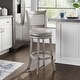 preview thumbnail 8 of 49, Verona Panel Back Linen Swivel 29-inch High Back Bar Stool by iNSPIRE Q Classic