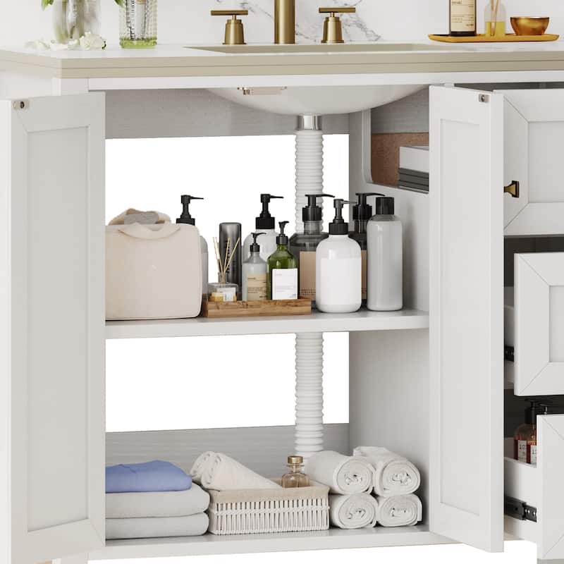 Moasis 36"/40"/ 47" Bathroom Vanity Cabinet with Sink
