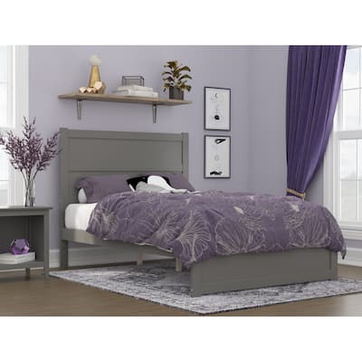 NoHo Full Bed with Footboard in Grey
