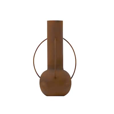14" Contemporary Metal Vase