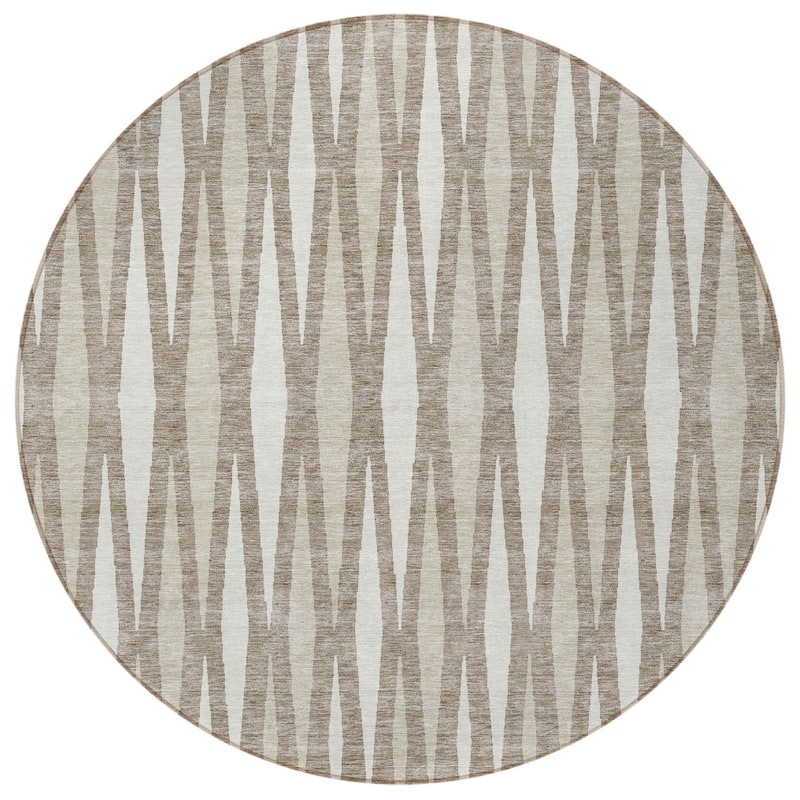 HomeRoots Geometric Transitional Rectangle Outdoor Rug