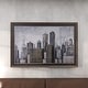 preview thumbnail 10 of 15, Grey Metal Contemporary Framed Wall Art Architecture 40 x 59 x 2