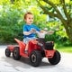 preview thumbnail 3 of 12, Red Kids Electric ATV Quad Toy Car wForward/Reverse Switch, Anti-Slip Wheels, Music, Bluetooth, Power Display for Boys Girls