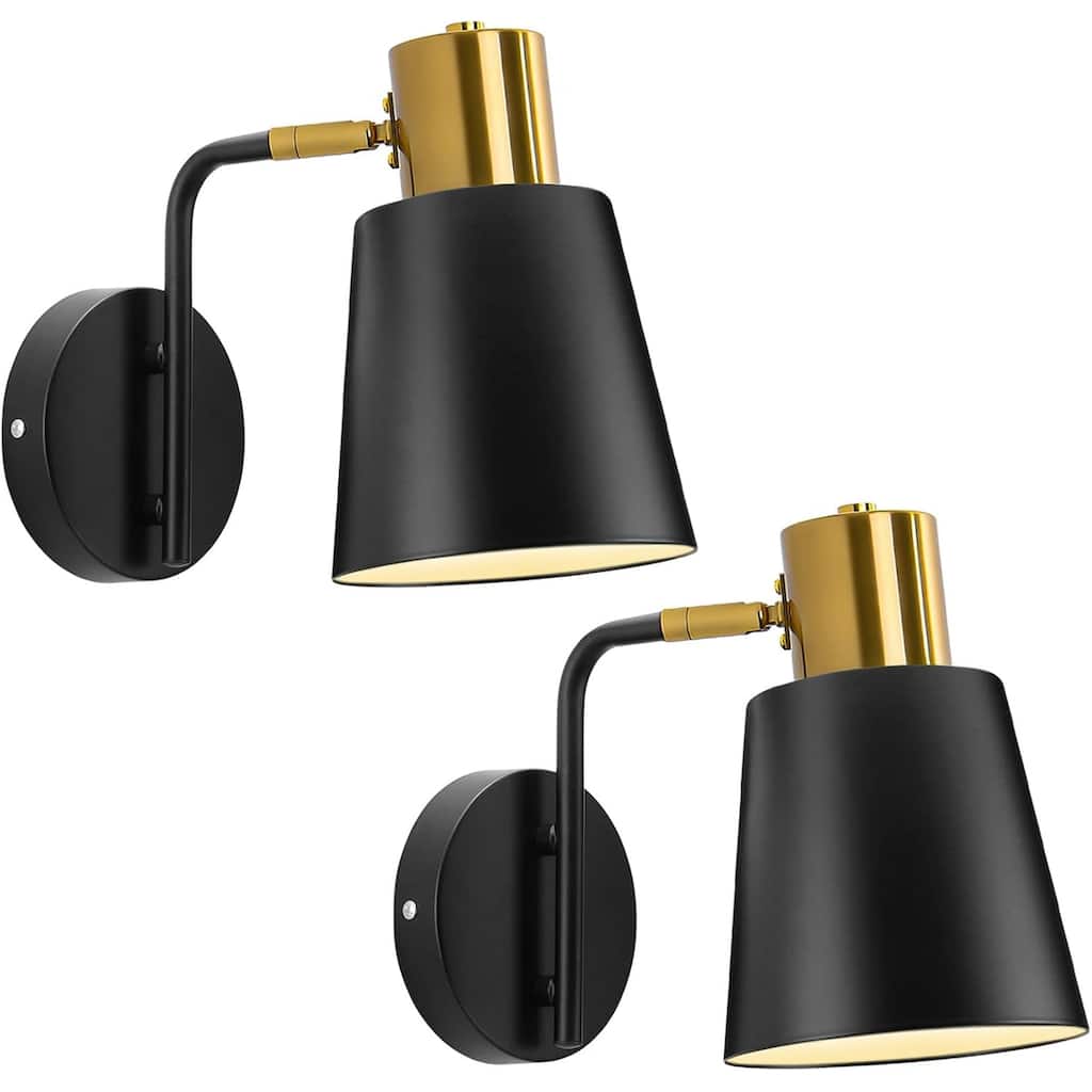 2 pack wall light black bedroom light metal kitchen light
