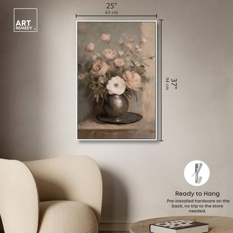 Porcelain Pink Canvas by Art Remedy