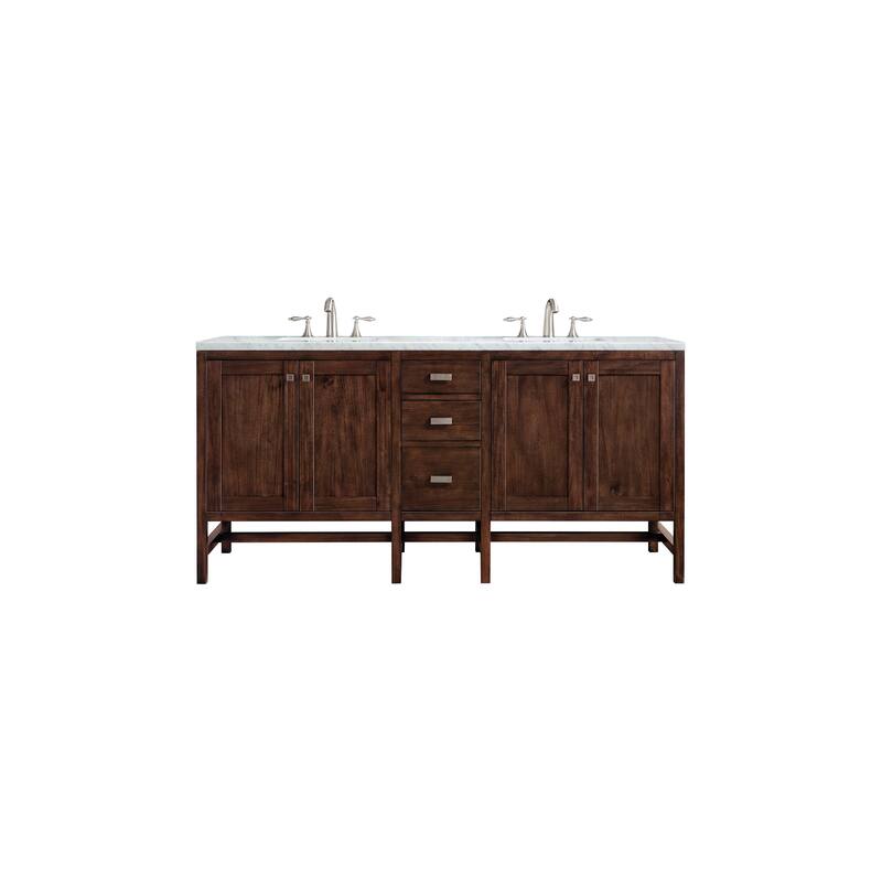 James Martin Vanities Addison 72" Single Vanity, Mid Century Acacia