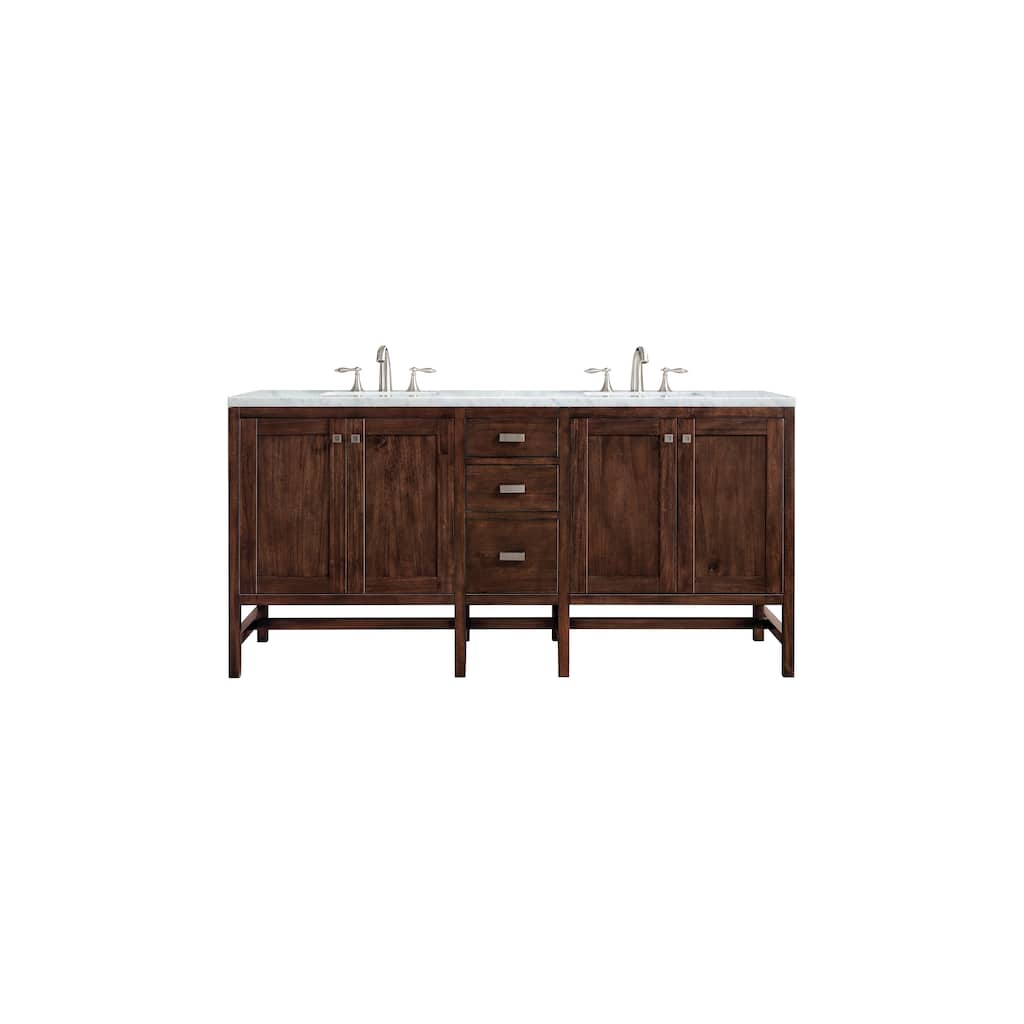 James Martin Vanities Addison 72" Single Vanity, Mid Century Acacia