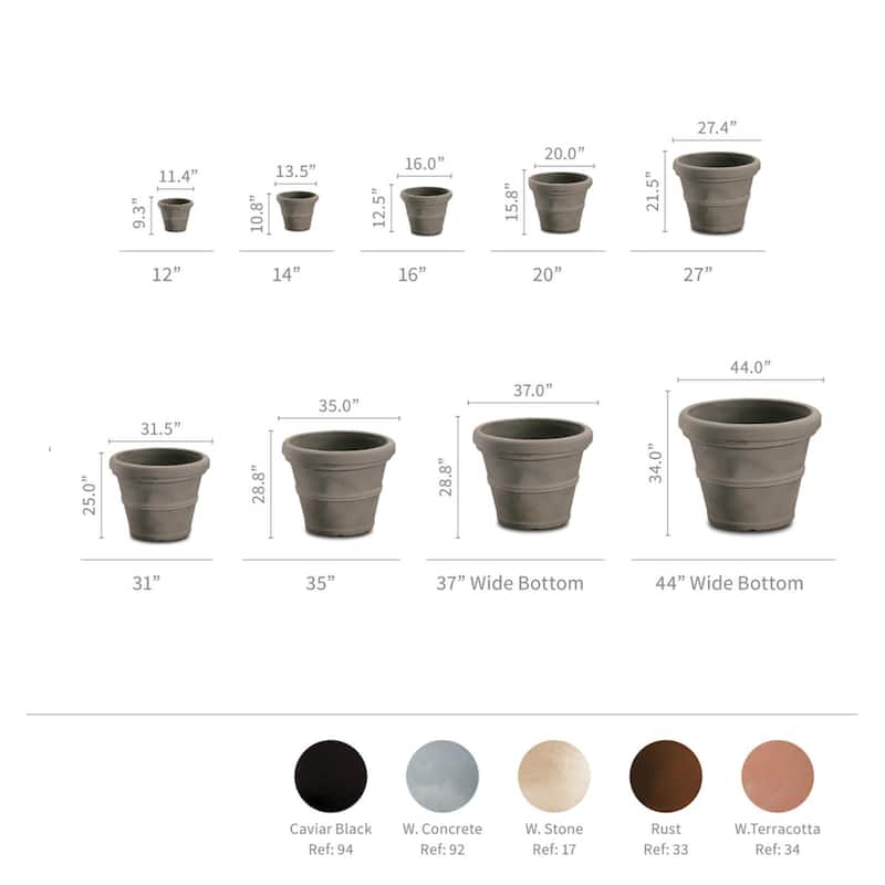 Brunello Classic Round Planter
